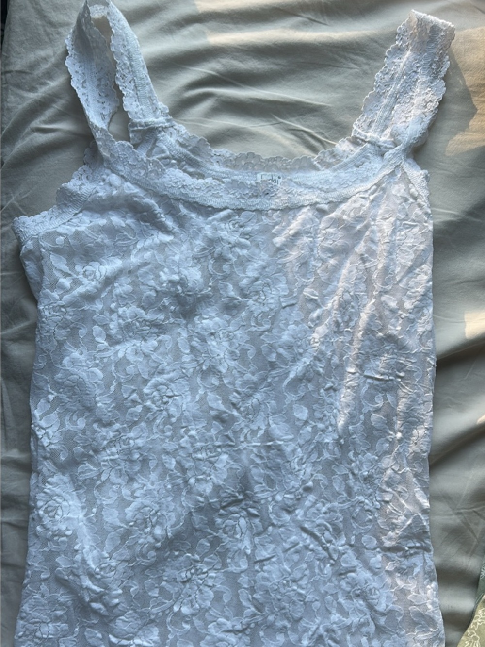 Hanky Panky White Floral Lace Camisole Tank
